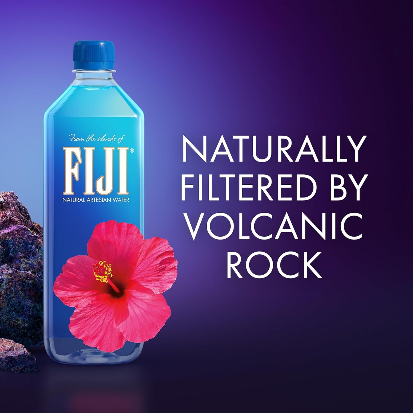 Natural Artesian Bottled Water 1 Liter / 33.8 Fl Ounce (Pack of 12) - 100% Natural Electrolytes