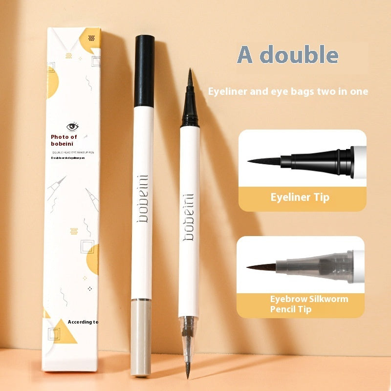 Dual Head Dual-use Liquid Eyeliner Eye Shadow Pen Not Easy To Faint