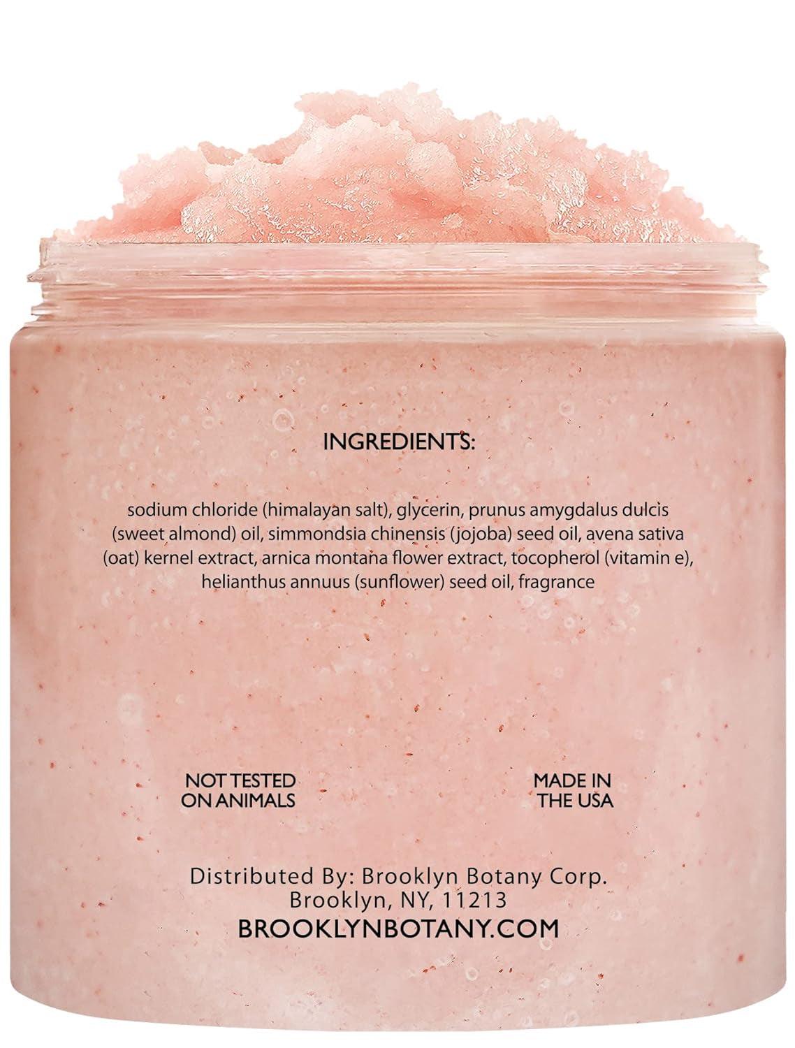 Himalayan Salt Body Scrub - Moisturizing and Exfoliating Body, Face, Hand, Foot Scrub - Fights Stretch Marks, Fine Lines, Wrinkles - Great Gifts for Women & Men - 10 Oz - Jazz Beauty