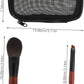 1Set Travel Makeup Brush Set Mini Portable Cosmetics Brush Set Soft Bristles for Eyeshadow and Concealer for Quick Touch-Ups the Go